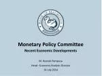 Economic Update: Monetary Policy Committee Insights - slide 1