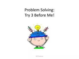 Problem Solving: Try 3 Before Me!