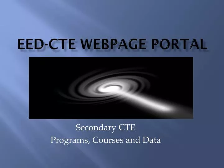 eed cte webpage portal