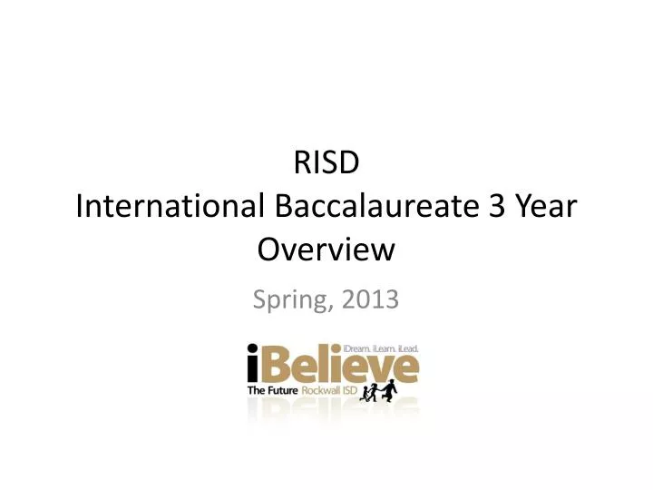 risd international baccalaureate 3 year overview