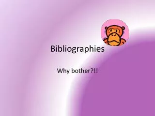 Bibliographies