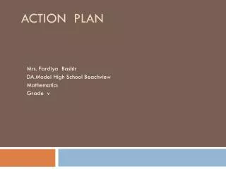 action plan