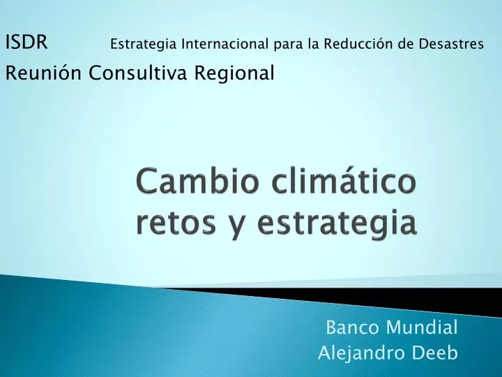 cambio clim tico retos y estrategia