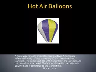 hot air balloons