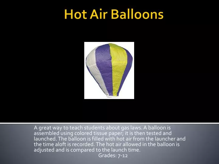 hot air balloons