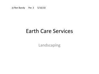 Earth Care Services