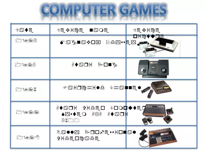 computer games