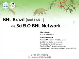 Global BHL Meeting Fez - Morocco, 27-28 May, 2013