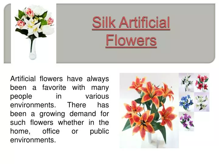silk artificial flowers