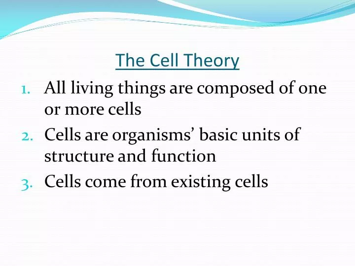 the cell theory