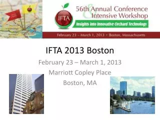 IFTA 2013 Boston