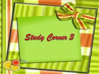 Study Corner 3