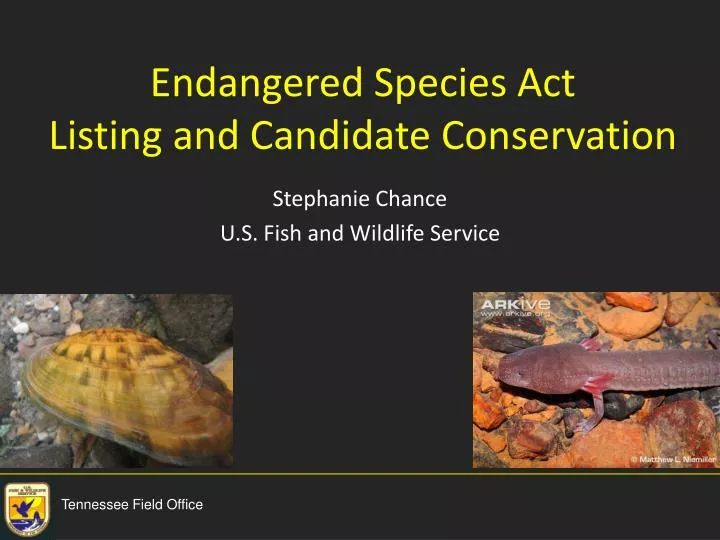 endangered species act listing and candidate conservation