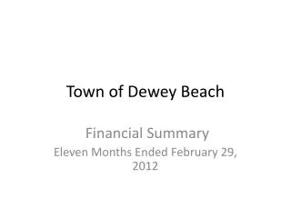 Town of Dewey Beach