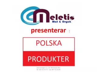 presenterar