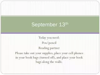 september 13 th