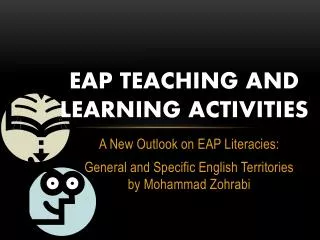 EAP Teaching and Learning Activities