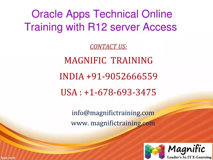oracle apps technical online training with r12 server access