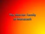 The Warrior Family of Manasseh