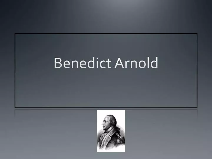 benedict arnold