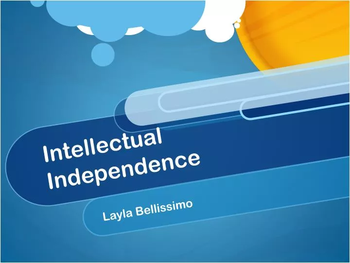 intellectual independence