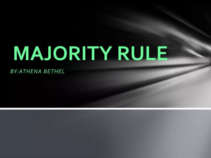 majority rule