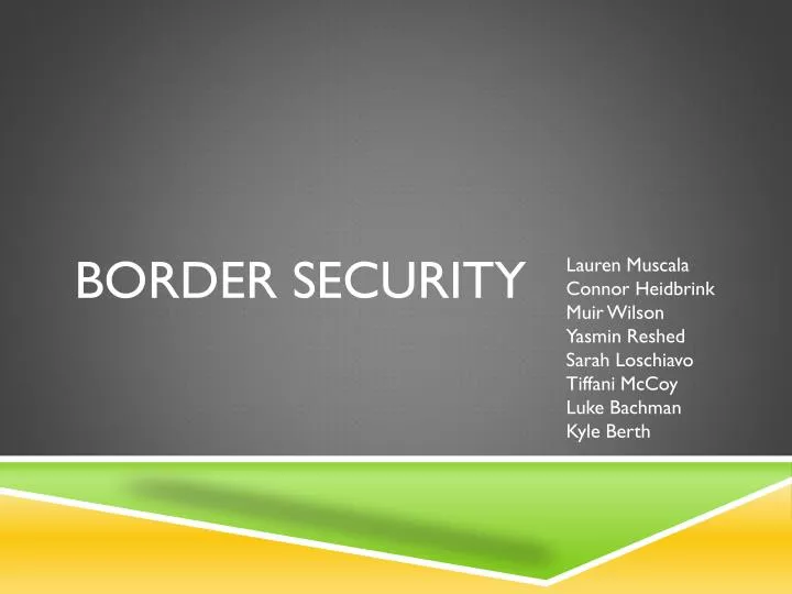 border security