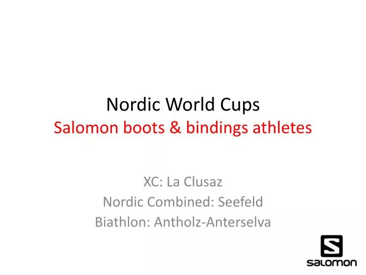 nordic world cups salomon boots bindings athletes