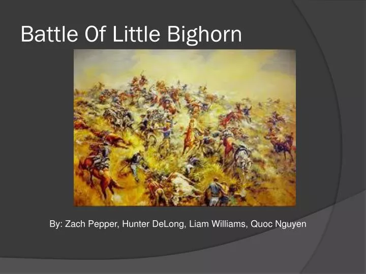 battle of little bighorn