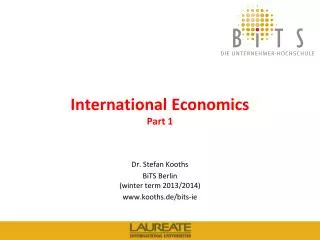 International Economics Part 1