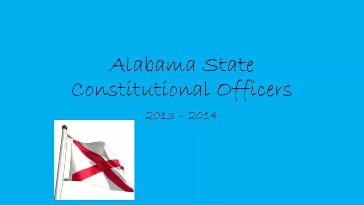 alabama state constitutional officers