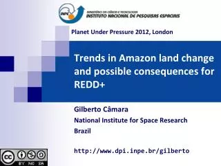 Trends in Amazon land change and possible consequences for REDD+