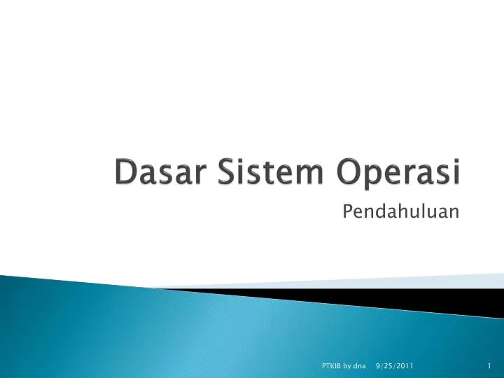 dasar sistem operasi