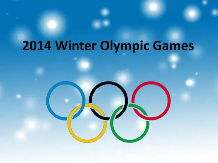 2014 winter olympic games