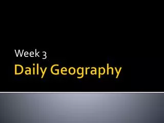 Daily Geography