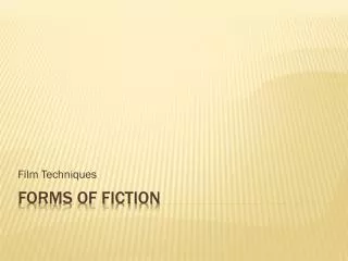 Forms of Fiction