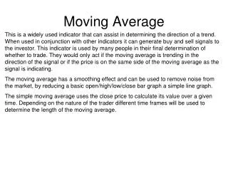 moving average