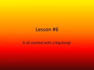 lesson 6