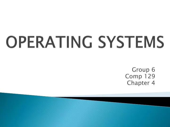 operating systems