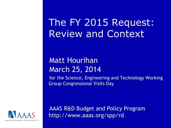 the fy 2015 request review and context