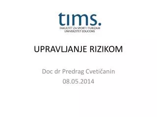 upravljanje rizikom