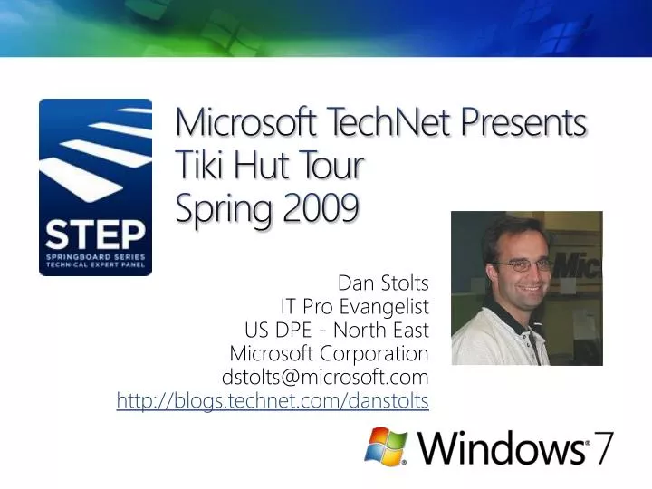 microsoft technet presents tiki hut tour spring 2009