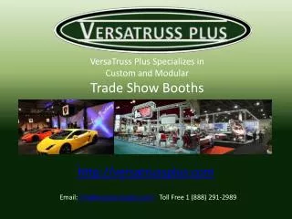 VersaTruss Plus Specializes in Custom and Modular Trade Show Booths