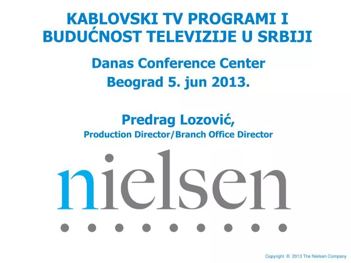 kablovski tv programi i budu nost televizije u srbiji