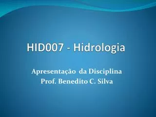 hid007 hidrologia