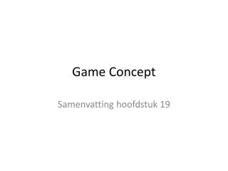 game concept