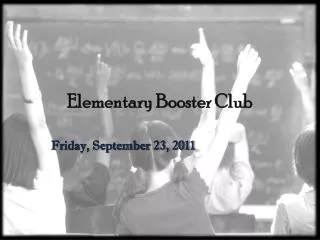 Elementary Booster Club