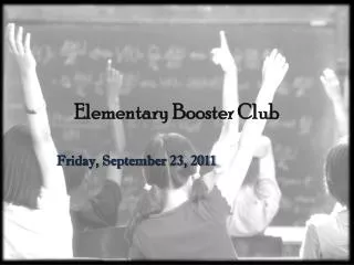 elementary booster club