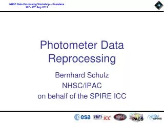 Photometer Data Reprocessing