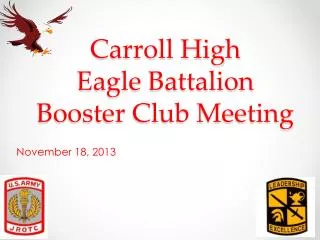 Carroll High Eagle Battalion Booster Club Meeting
